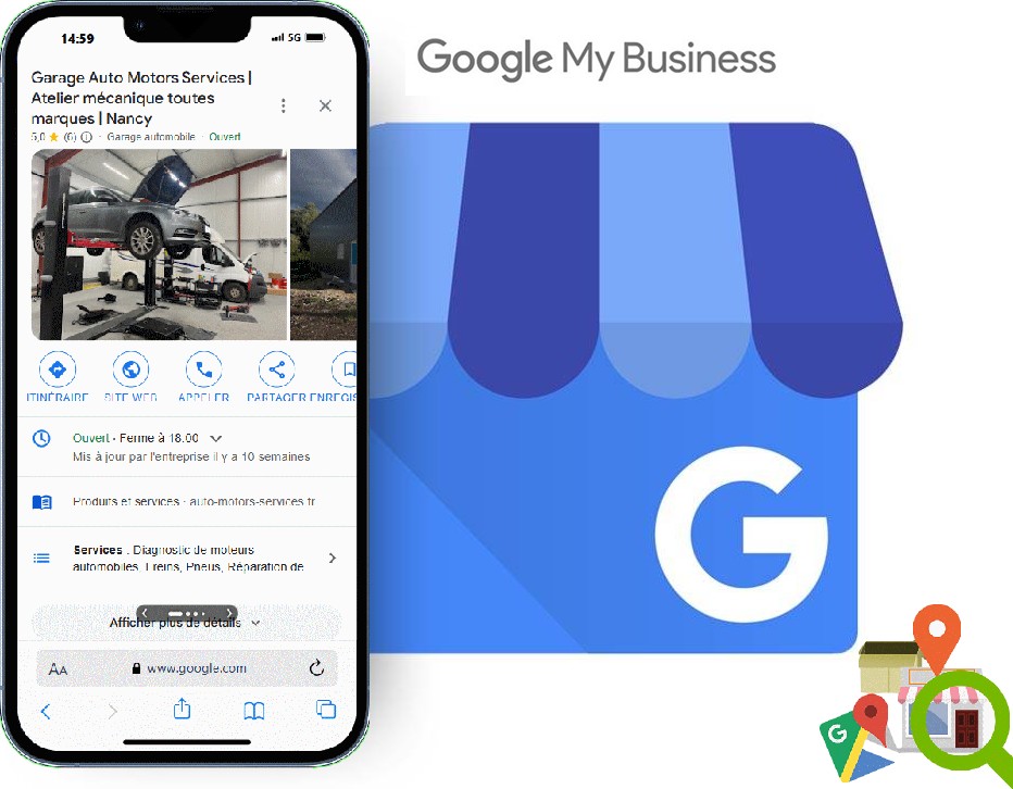 Trouver des clients via la Fiche Google My Business - LA VITRINE DIGITALE - Nancy 54000 -001